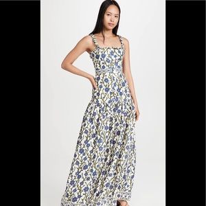 Agua By Agua Bendita Domingo Avellana Floral-Print Maxi Dress
